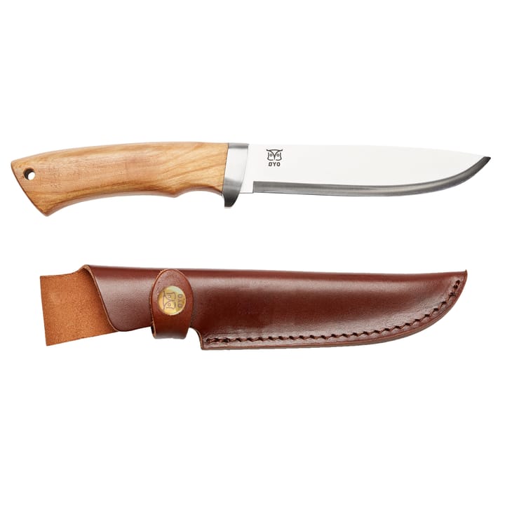 Øyo Rondane Knife with Leather Sheath Olive/Brown Øyo