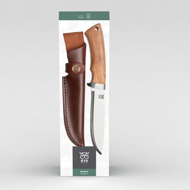 Øyo Rondane Knife with Leather Sheath Olive/Brown Øyo