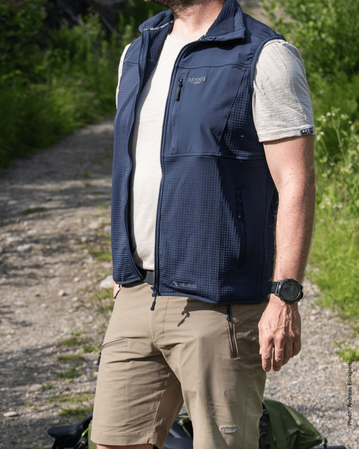 Brynje Unisex Polar Fleece Vest Navy Brynje