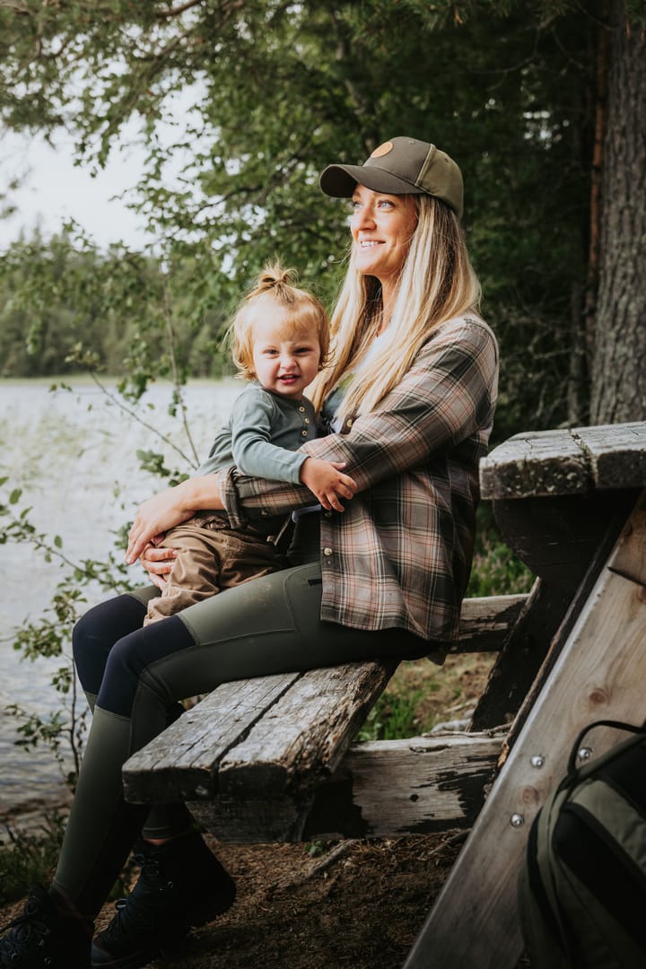 Pinewood Women's Finnveden Forest Flannel Shirt Olive/d.green Pinewood