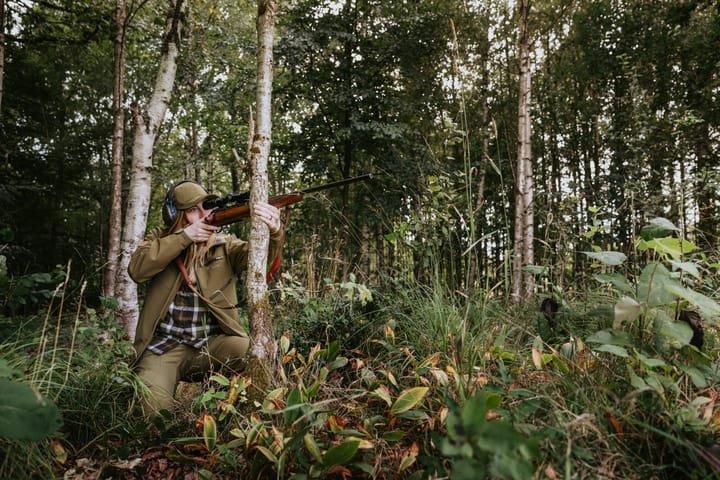 Pinewood Women's Furudal Hunters Hybrid Stretch Jacket Olive Green Pinewood