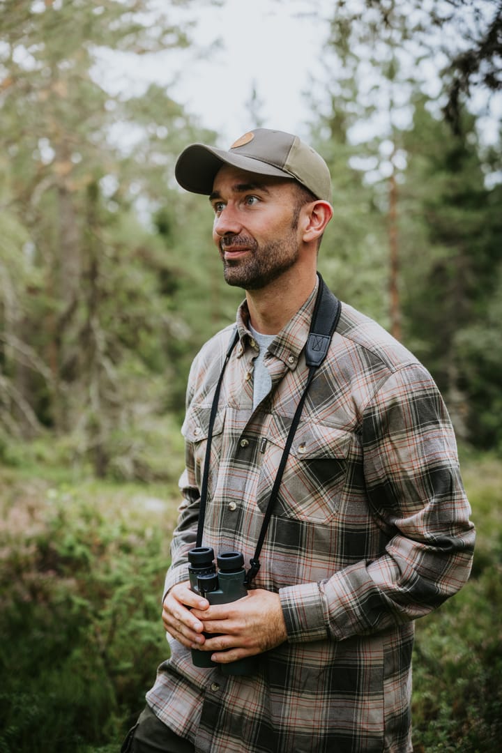 Pinewood Men's Finnveden Forest Flannel Shirt Olive/Dark Green Pinewood