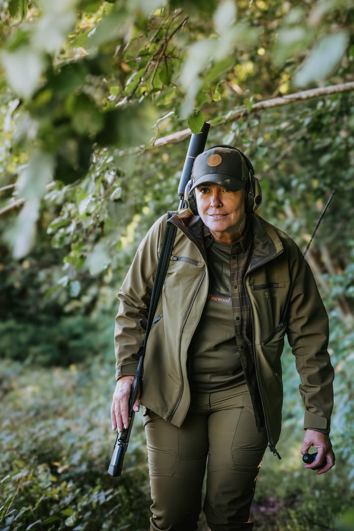 Pinewood Women's Furudal Hunters Hybrid Stretch Jacket Olive Green Pinewood