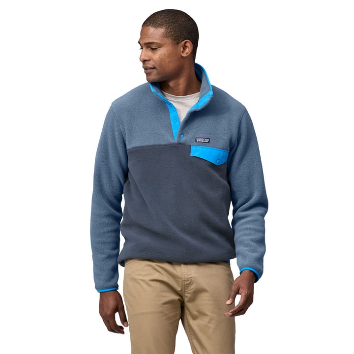 Patagonia Men's Lightweight Synchilla Snap-T Fleece Pullover Smolder Blue Patagonia Patagonia Men's Lightweight Synchilla Snap-T Fleece Pullover Smolder Blue Patagonia