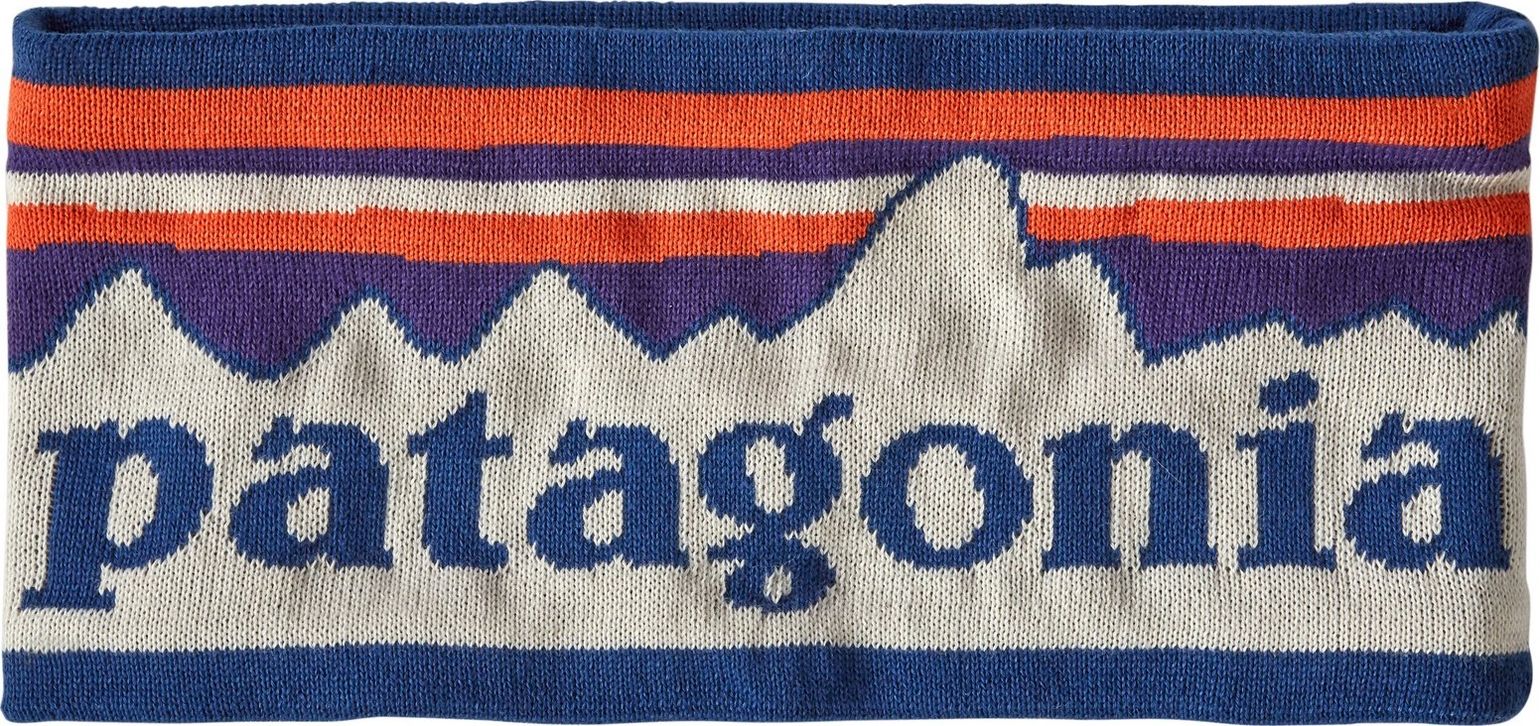 Patagonia Powder Town Headband Fitz Roy Sunrise Knit: Birch White