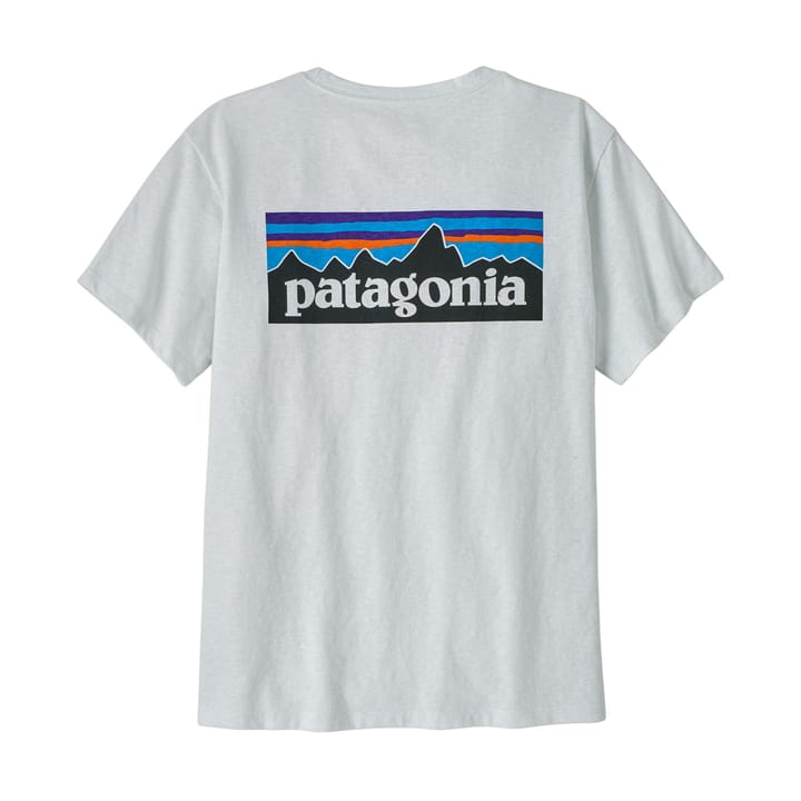 Patagonia Women's P-6 Logo Responsibili-Tee Fiber White Patagonia