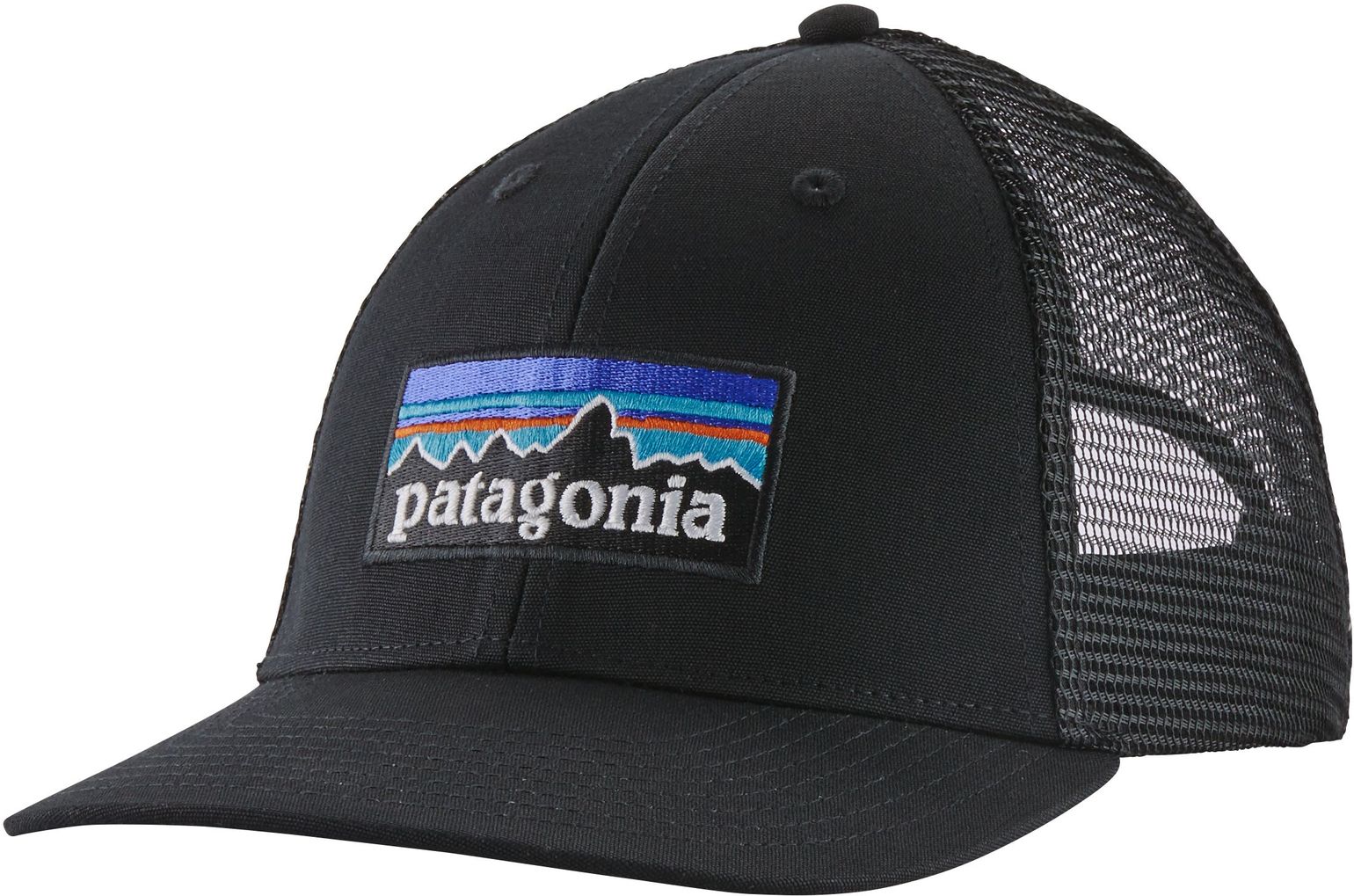 Patagonia P-6 Logo Lopro Trucker Hat Black