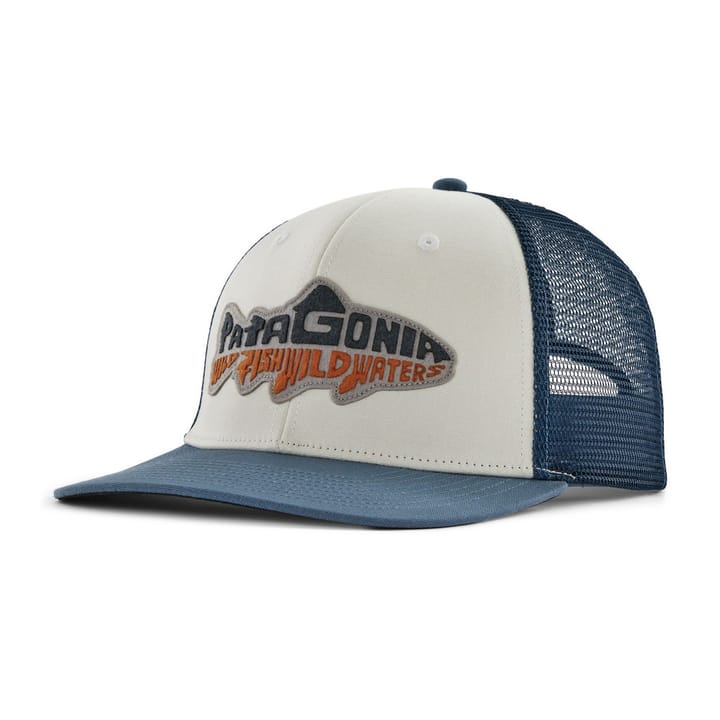 Patagonia Take a Stand Trucker Hat Wild Waterline: Utility Blue Patagonia Patagonia Take a Stand Trucker Hat Wild Waterline: Utility Blue Patagonia