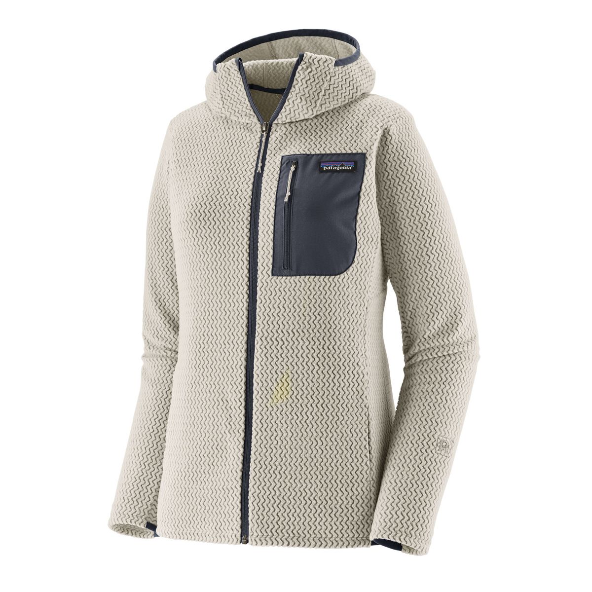 Patagonia Women's R1 Air Fleece Full-Zip Hoody Birch White