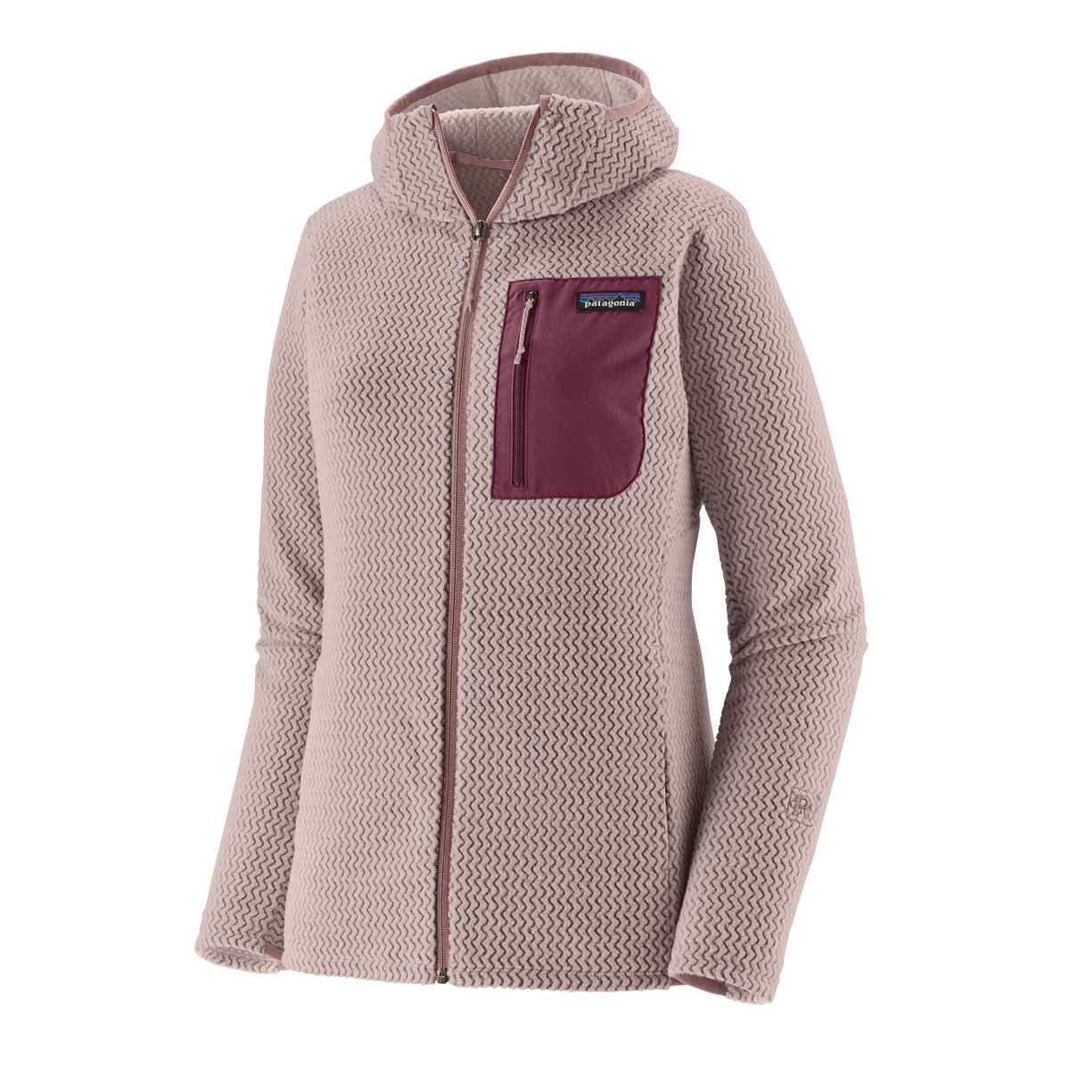 Patagonia Women's R1 Air Fleece Full-Zip Hoody Stingray Mauve