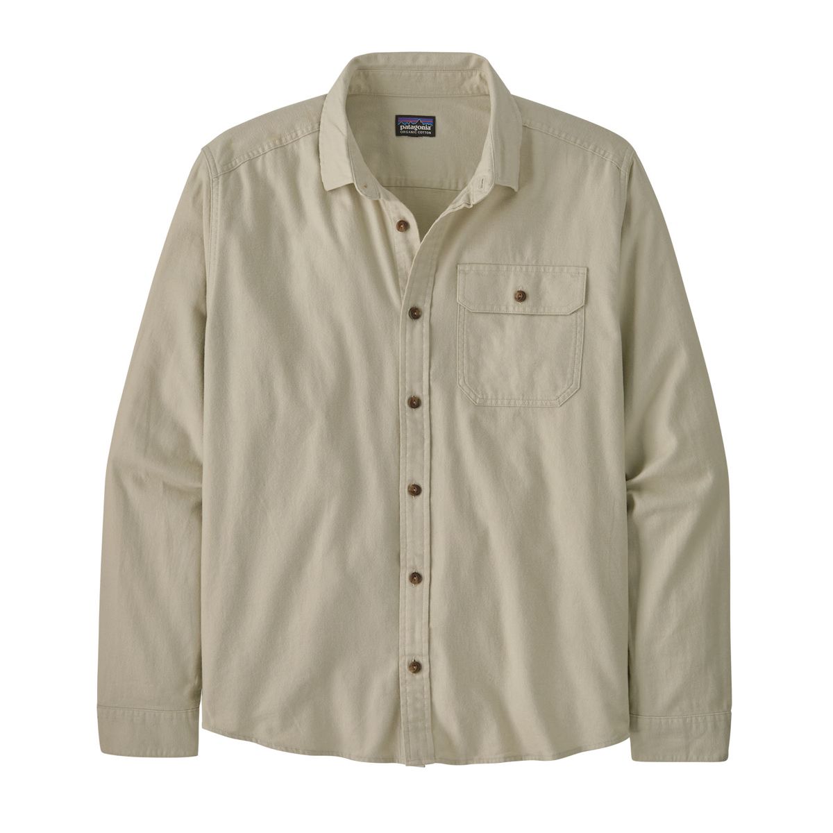 Patagonia Men's L/S Cotton in Conversion LW Fjord Flannel Shirt Pelican