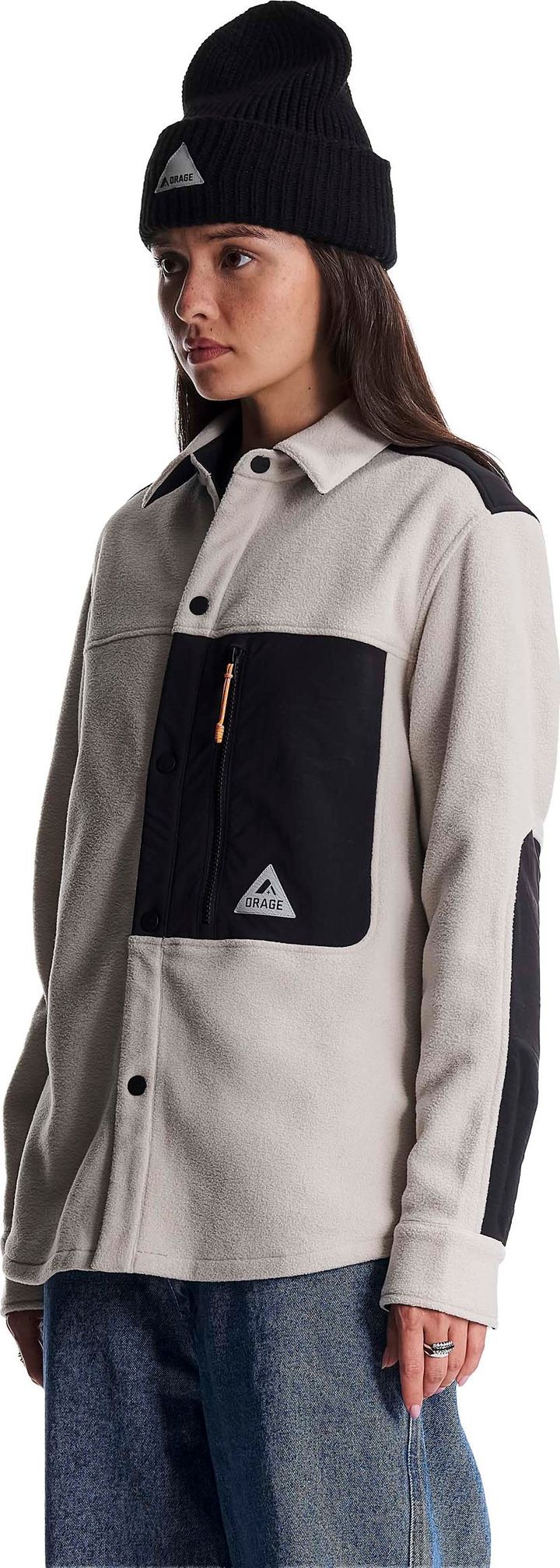 Orage Unisex Hunter Fleece Shirt Dark Birch Orage