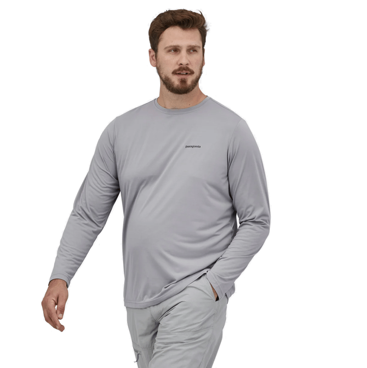 Patagonia M's L/S Cap Cool Daily Fish Graphic Shirt Fitz Roy Trout: Salt Grey Patagonia Patagonia M's L/S Cap Cool Daily Fish Graphic Shirt Fitz Roy Trout: Salt Grey Patagonia