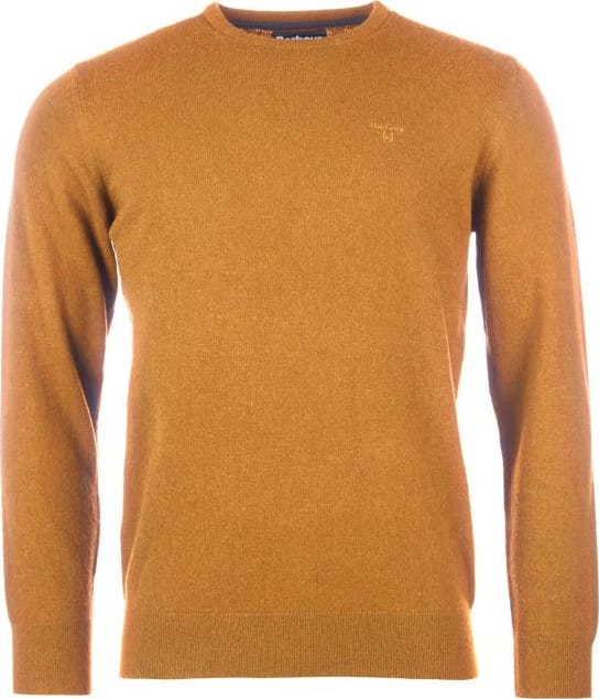 Barbour Men's Essential Crew-Neck Jumper Orange Barbour Barbour Men's Essential Crew-Neck Jumper Orange Barbour
