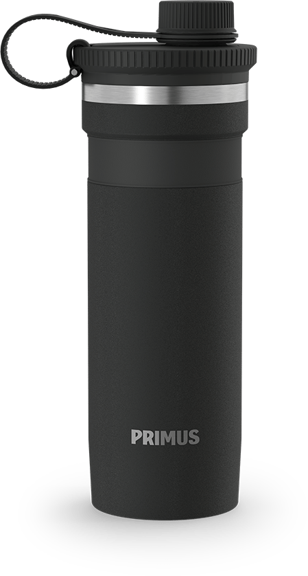 Primus Mika Wide Insulated Bottle 0.5 L Drink Cap Cliffside Ash