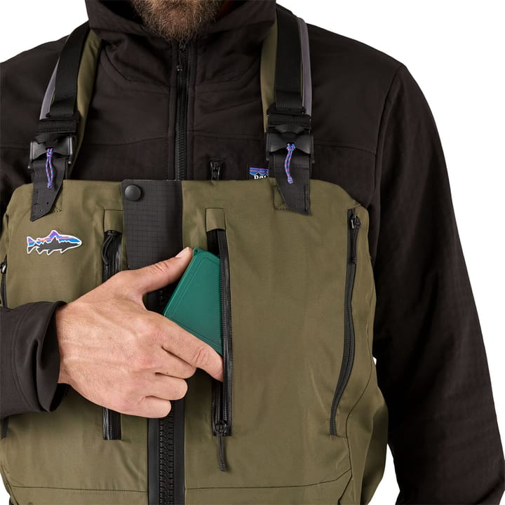 Patagonia M'S Swiftcurrent Expedition Zip Front Waders Basin Green Patagonia