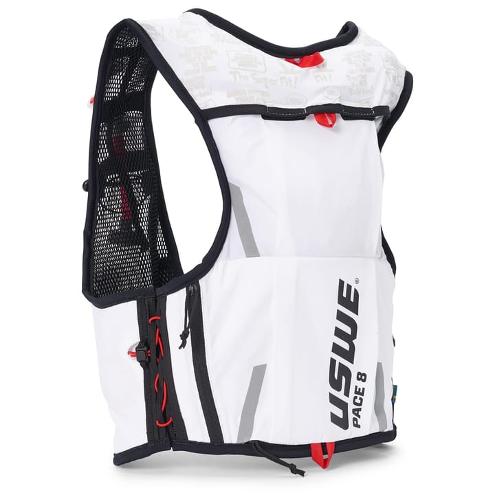 USWE Pace 8L Trail Running Vest White/black USWE