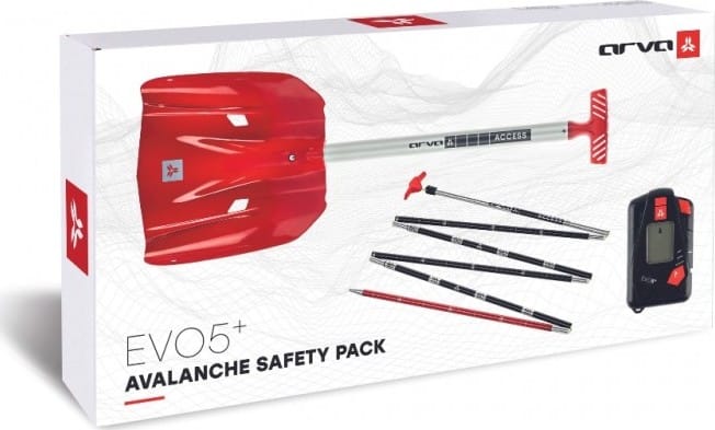 Arva Pack Safety Box EVO5+ Black/Red Arva