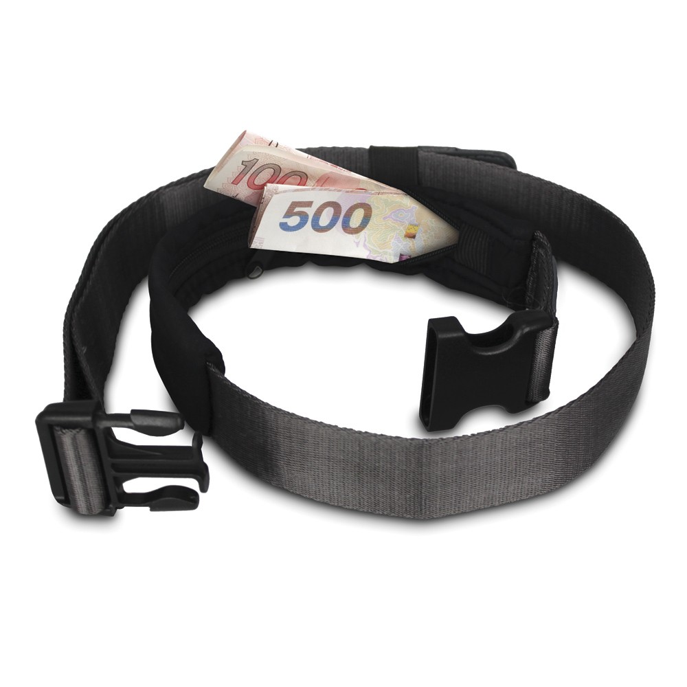 Cashsafe 25 Deluxe Travel Belt Wallet BLACK