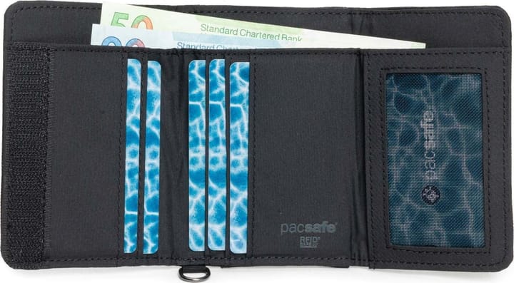 Pacsafe Rfidsafe Trifold Wallet Black Pacsafe