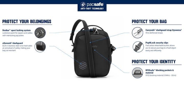 Pacsafe V Anti-Theft Companion Crossbody Ocean Pacsafe