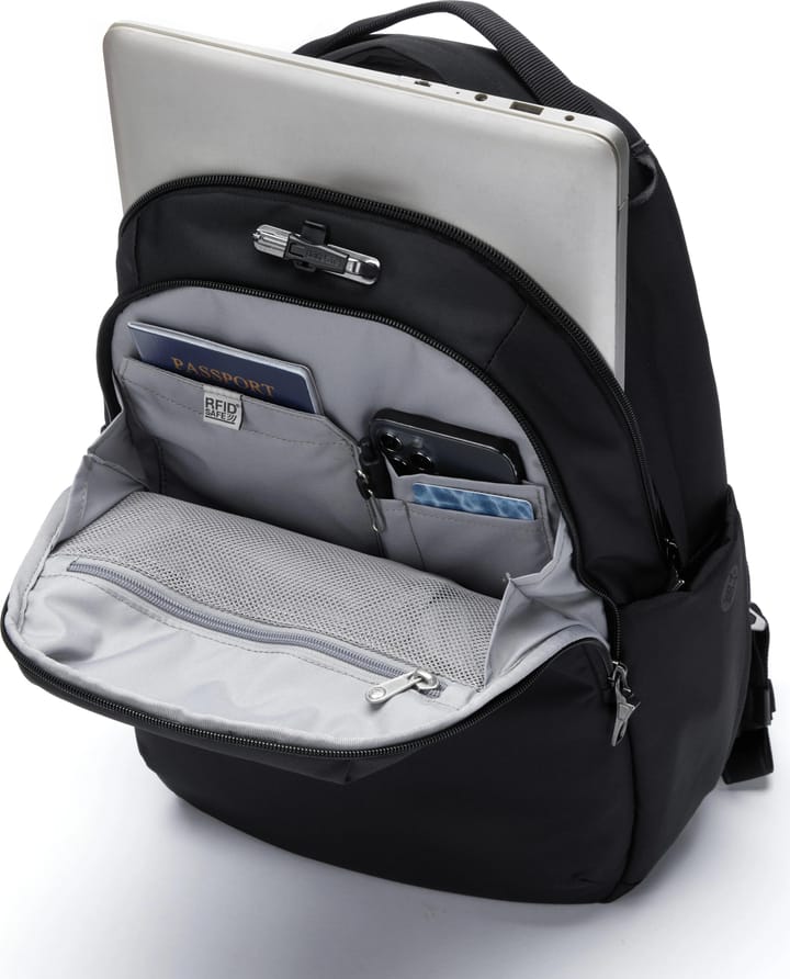 Pacsafe V 16L Anti-Theft All-Around Backpack Jet Black Pacsafe