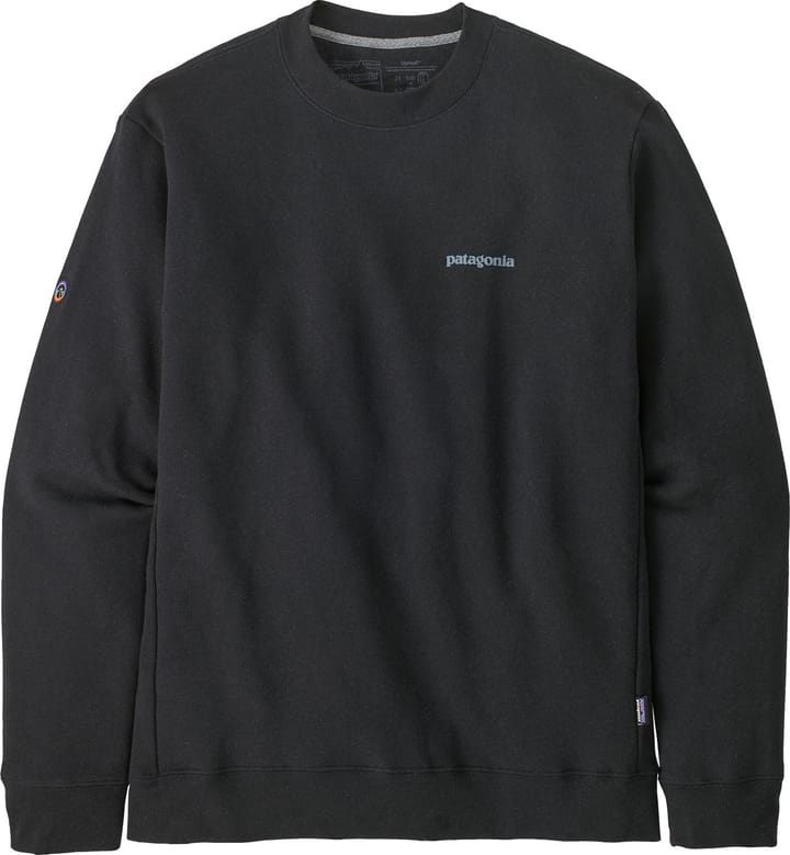 Fitz Roy Icon Uprisal Crew Sweatshirt Ink Black Patagonia