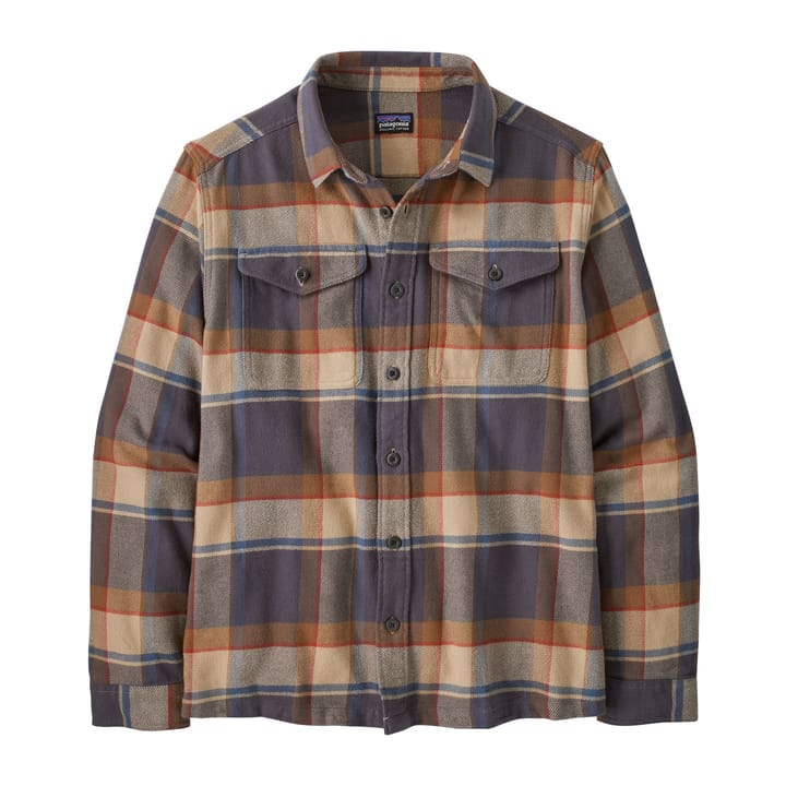 Patagonia Men's Fjord Flannel Shirt Sunrise Ridge/Forge Grey Patagonia