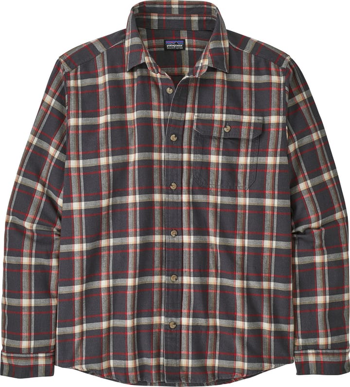 Patagonia Men's Long-Sleeved Lightweight Fjord Flannel Shirt Major: Ink Black Patagonia