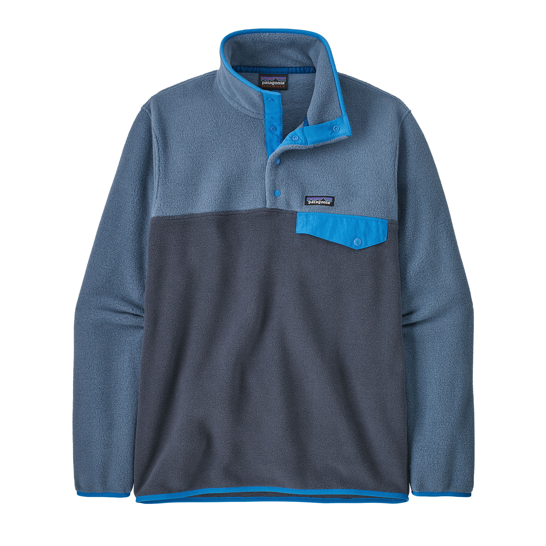 Patagonia Men’s Lightweight Synchilla Snap-T Fleece Pullover Smolder Blue