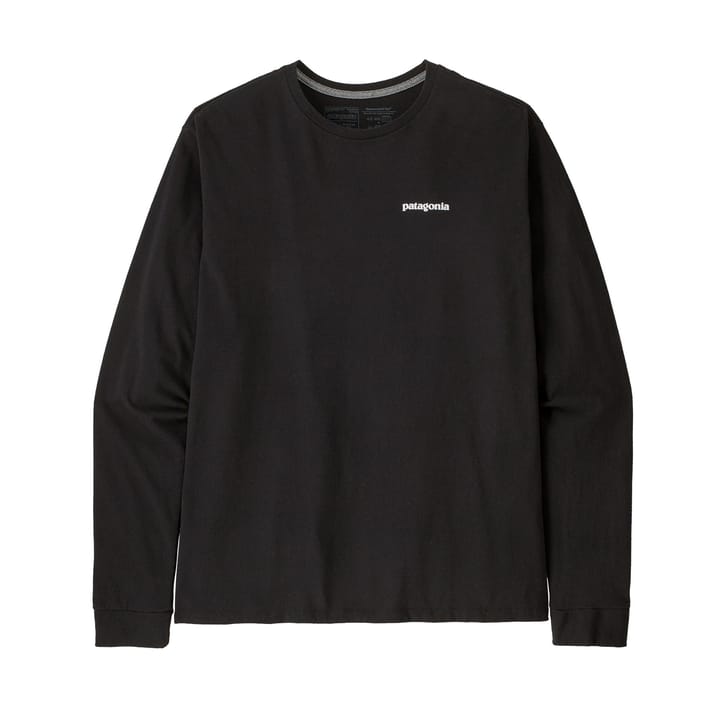 Patagonia Men's Longsleeve P-6 Logo Responsibili-Tee Black Patagonia