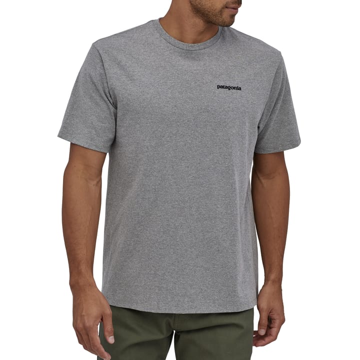 Patagonia Men's P-6 Logo Responsibili-Tee Gravel Heather Patagonia