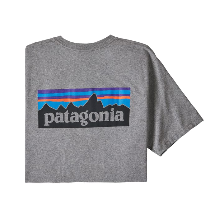 Patagonia Men's P-6 Logo Responsibili-Tee Gravel Heather Patagonia