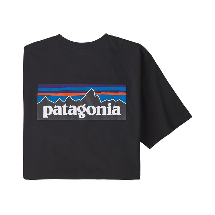 Men's P-6 Logo Responsibili-Tee Black Patagonia