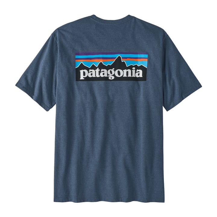 Patagonia Men's P-6 Logo Responsibili-Tee Utility Blue Patagonia Patagonia Men's P-6 Logo Responsibili-Tee Utility Blue Patagonia