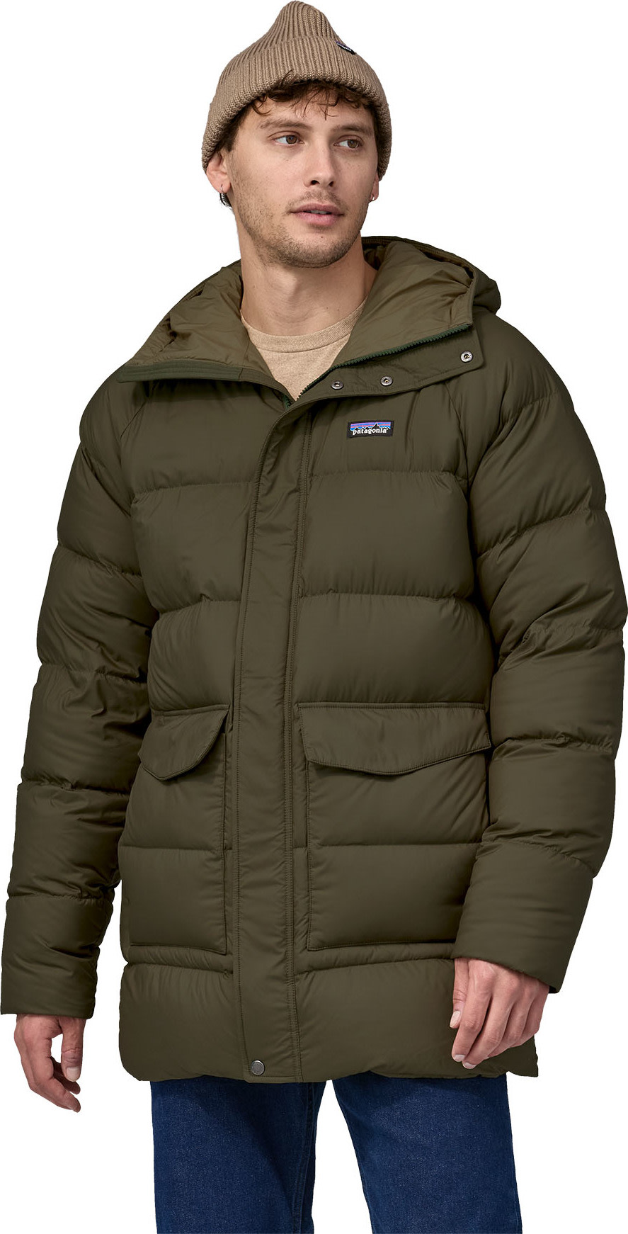 Men's Silent Down Parka Basin Green, Buy Men's Silent Down Parka Basin  Green here