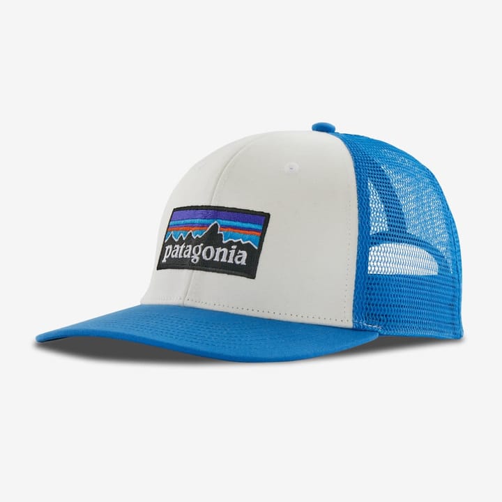 Patagonia P-6 Logo Trucker Hat White W/Vessel Blue Patagonia Patagonia P-6 Logo Trucker Hat White W/Vessel Blue Patagonia