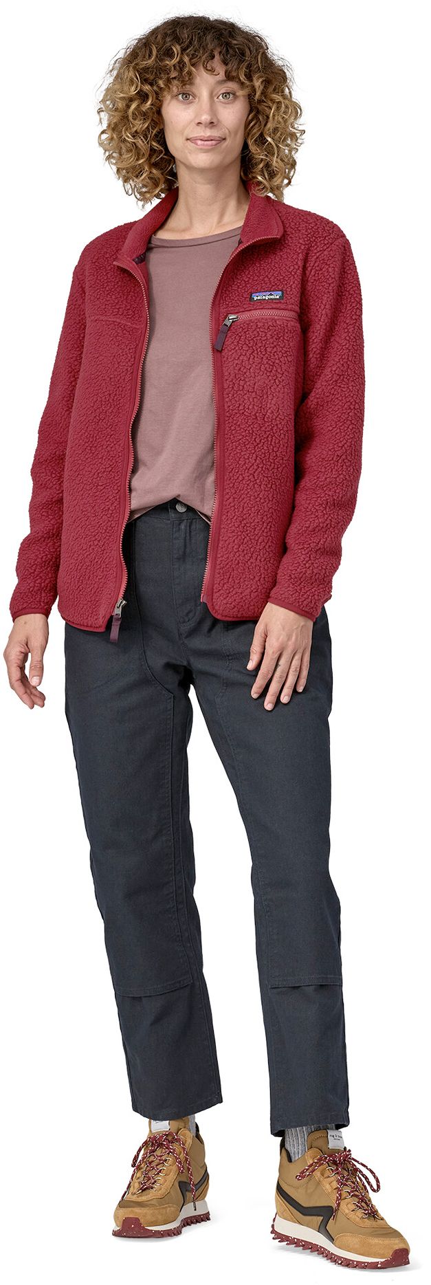 Patagonia Women's Retro Pile Jacket Carmine Red Patagonia Patagonia Women's Retro Pile Jacket Carmine Red Patagonia