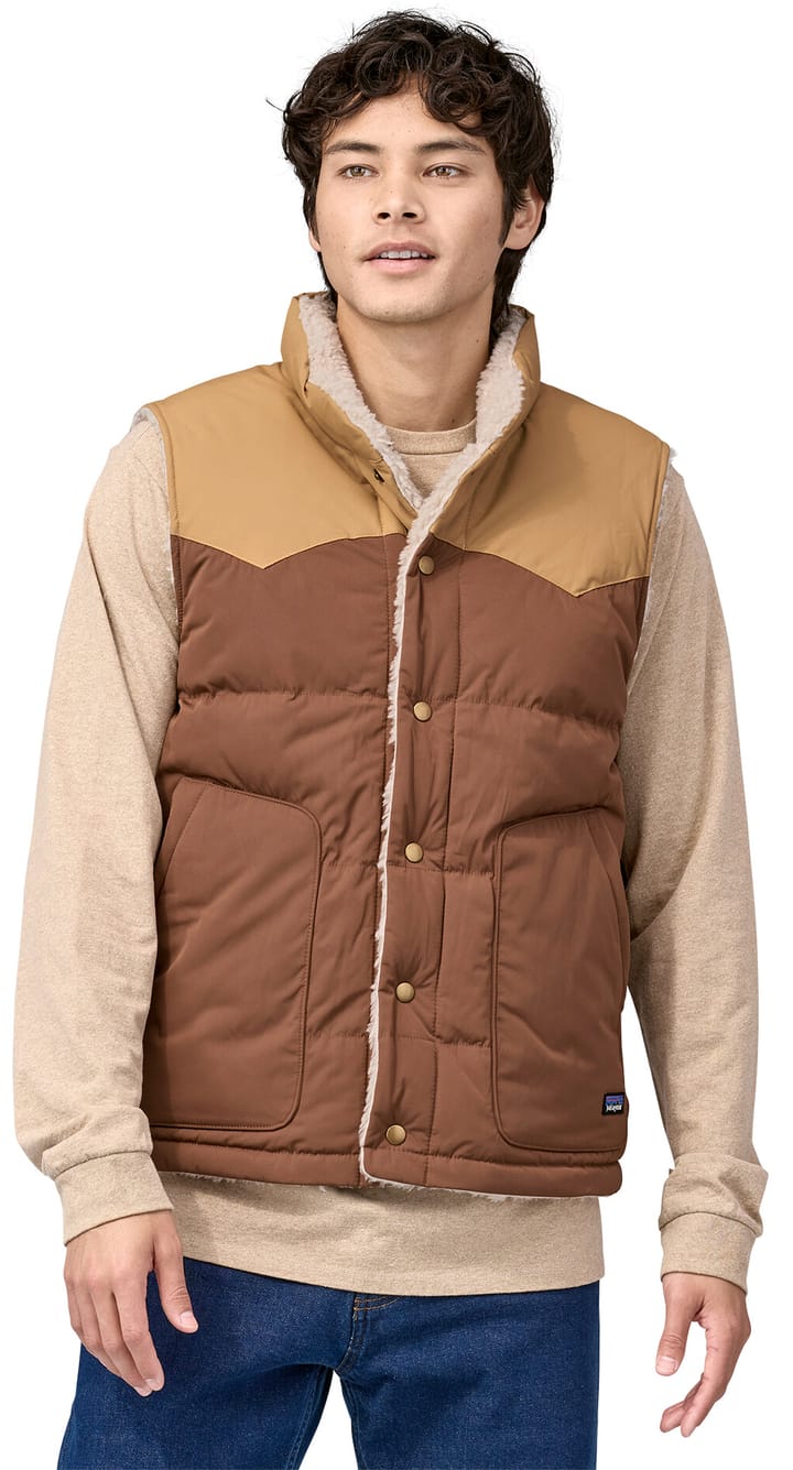 Patagonia M's Reversible Bivy Down Vest Moose Brown Patagonia Patagonia M's Reversible Bivy Down Vest Moose Brown Patagonia
