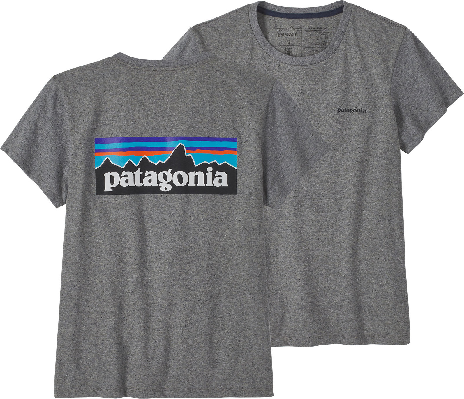 Patagonia Women’s P-6 Logo Responsibili-Tee Gravel Heather
