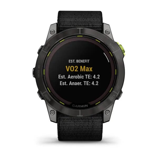 Garmin Enduro 2 Sapphire Dlc Titanium With Black Ultrafit Band Carbon Gray Garmin