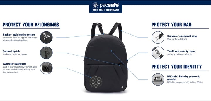 Pacsafe CX Anti-Theft Convertible Backpack Taupe Pacsafe