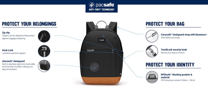 Pacsafe GO 15L Anti-Theft Backpack Reef Pacsafe