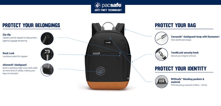 Pacsafe GO 15L Anti-Theft Backpack Spruce Green Pacsafe