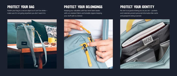 Pacsafe GO Anti-Theft Festival Crossbody Stone Pacsafe