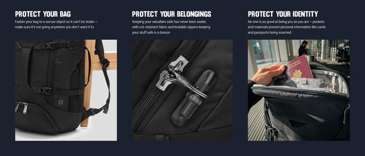 Pacsafe EXP35 Anti-Theft Travel Backpack Slate Pacsafe Pacsafe EXP35 Anti-Theft Travel Backpack Slate Pacsafe