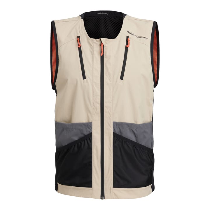 Peak Performance Vislight Utility Vest CELSIAN BEIGE DEEP EARTH BLACK Peak Performance