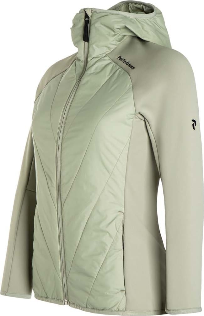 Women's Insulated Hybrid Hood Limit Green Peak Performance