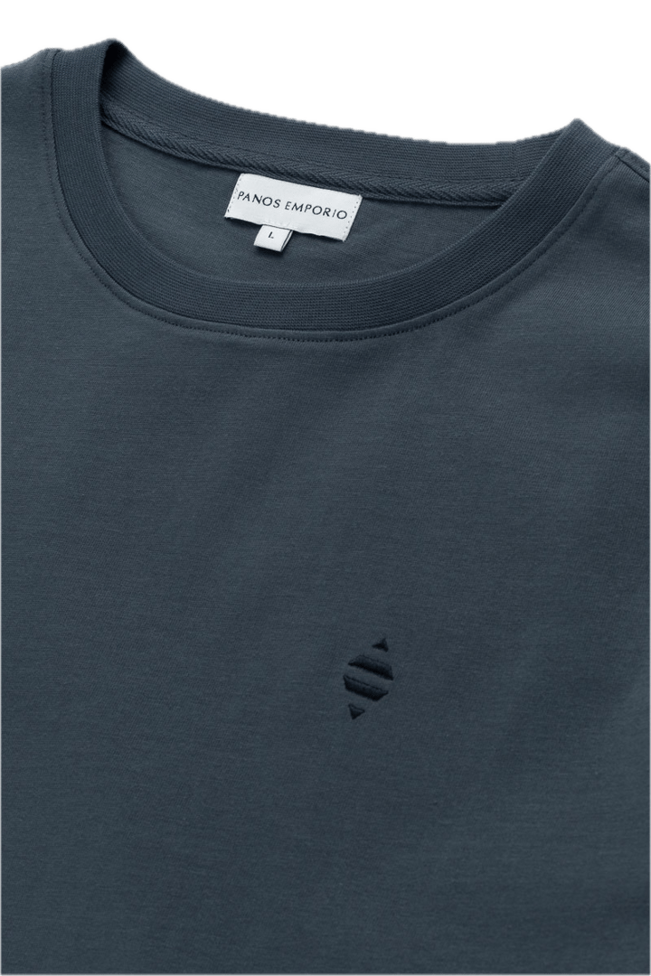 Panos Emporio PE ELEMENT TEE ORGANIC COTTON Asphalt Panos Emporio Panos Emporio PE ELEMENT TEE ORGANIC COTTON Asphalt Panos Emporio
