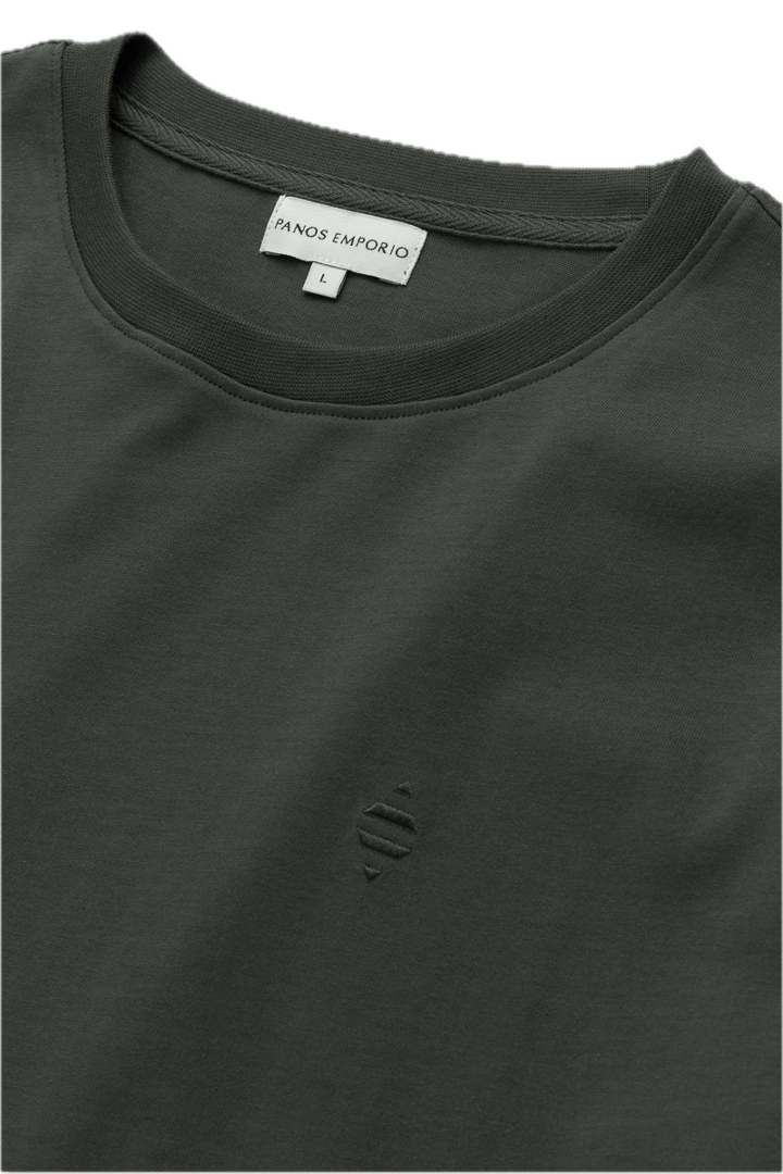 Panos Emporio PE ELEMENT TEE ORGANIC COTTON Tarmac Panos Emporio Panos Emporio PE ELEMENT TEE ORGANIC COTTON Tarmac Panos Emporio